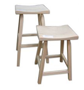 Curved seat stool - Mennonite Furniture
