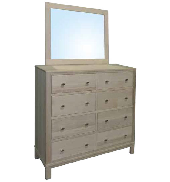 Urbana 8 Drawer Dresser w/ mirror - Mennonite Furniture