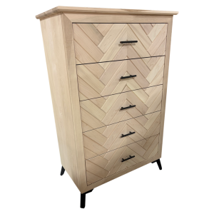 CV Chevron 5-Drawer Highboy